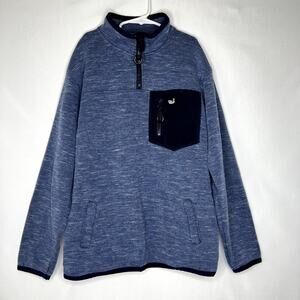 Southern Marsh Youth Navy Blue Lockhart Stretch Half zip Pullover Size